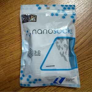 Nano Socks White 3D Technology Compression Socks NWT